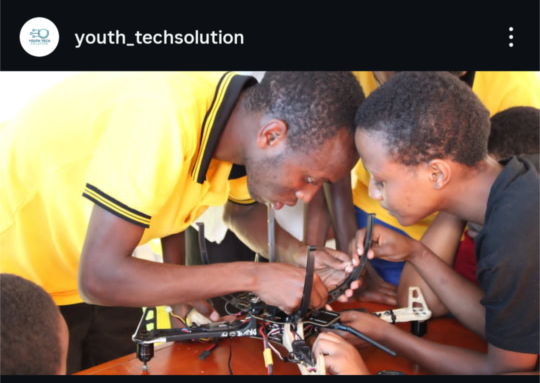 Students Learning Drone Disassembly